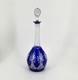 Carafe En Cristal De Saint Louis Doubl&eacute; Bleu Mod&egrave;le Maroc Taille 8764 37,5 Cm