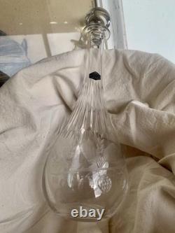 Carafe en cristal de Saint Louis Gravée Taillée