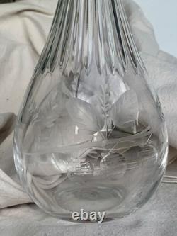 Carafe en cristal de Saint Louis Gravée Taillée