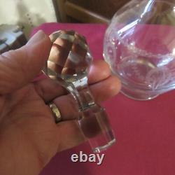 Carafe en cristal de saint louis modèle noël gravure 3540