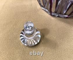 Carafe melon cristal overlay SAINT LOUIS doublé AMETHYSTE modèle BEAUFORT 17 cm