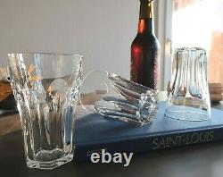 Chambord, cristal Saint Louis. 6 verres / chopes. Estampillés. H12,4cm