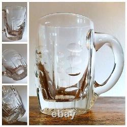 Chope à bière cristal taillé Baccarat ou St Louis à identifier
