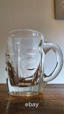 Chope à bière cristal taillé Baccarat ou St Louis à identifier