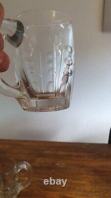 Chope à bière cristal taillé Baccarat ou St Louis à identifier