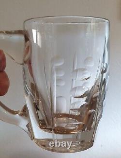 Chope à bière cristal taillé Baccarat ou St Louis à identifier