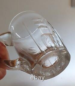 Chope à bière cristal taillé Baccarat ou St Louis à identifier