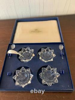 Coffret de 4 salières en cristal de Saint Louis (prix du coffret)