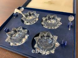 Coffret de 4 salières en cristal de Saint Louis (prix du coffret)