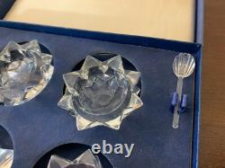Coffret de 4 salières en cristal de Saint Louis (prix du coffret)