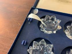 Coffret de 4 salières en cristal de Saint Louis (prix du coffret)