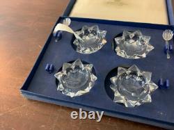Coffret de 4 salières en cristal de Saint Louis (prix du coffret)