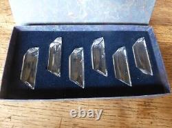 Coffret de 6 portes couteaux en cristal de Saint Louis modèle PAGODE