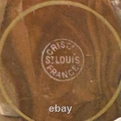 Coupe Et Assiette En Cristal Et Or De St Louis Thistle