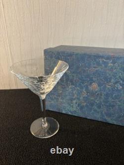 Coupe à martini modèle Bubble en cristal de Saint Louis