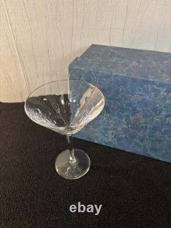 Coupe à martini modèle Bubble en cristal de Saint Louis