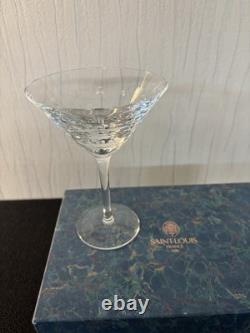 Coupe à martini modèle Bubble en cristal de Saint Louis