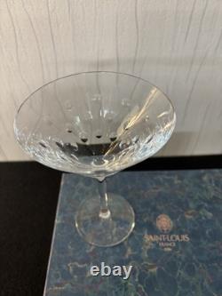 Coupe à martini modèle Bubble en cristal de Saint Louis