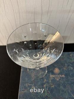 Coupe à martini modèle Bubble en cristal de Saint Louis