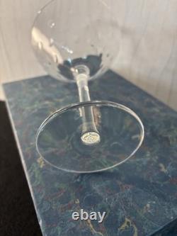 Coupe à martini modèle Bubble en cristal de Saint Louis