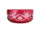 Coupe / Saladier Centre De Table Cristal Overlay Taillé Rouge Saint-louis St