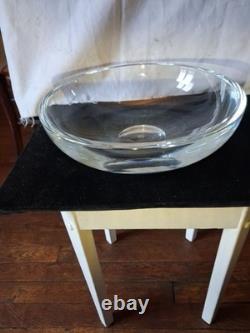 Coupe saladier centre de table en CRISTAL DE SAINT LOUIS diamètre 29.5 cm signé