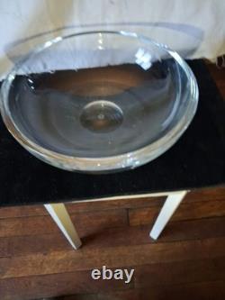 Coupe saladier centre de table en CRISTAL DE SAINT LOUIS diamètre 29.5 cm signé