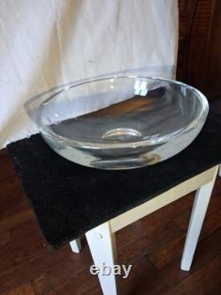 Coupe saladier centre de table en CRISTAL DE SAINT LOUIS diamètre 29.5 cm signé
