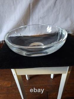 Coupe saladier centre de table en CRISTAL DE SAINT LOUIS diamètre 29.5 cm signé