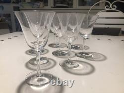 Cristal De St Louis 8 Verres À Vin Rouge Forme Tulipe