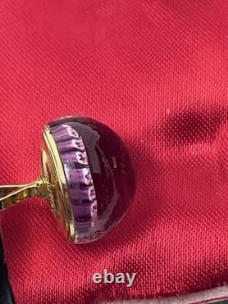 Cristal Saint Louis Bouton De Manchettes Presse Papier Sulfure