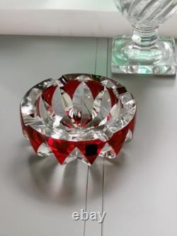 Cristal Saint-Louis France modèle Blois cendrier vide-poche en parfait état