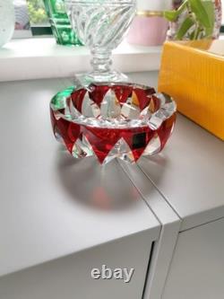 Cristal Saint-Louis France modèle Blois cendrier vide-poche en parfait état
