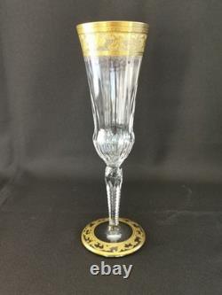 Cristal Saint-Louis France modèle Callot flûte à champagne excellent état
