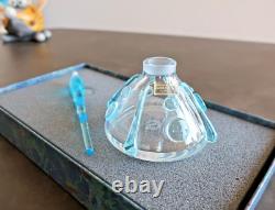 Cristal Saint Louis, encrier Emma cabochon. Estampillé (1993) Coffret / box