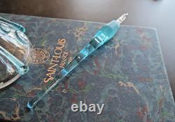Cristal Saint Louis, encrier Emma cabochon. Estampillé (1993) Coffret / box