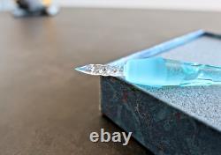 Cristal Saint Louis, encrier Emma cabochon. Estampillé (1993) Coffret / box