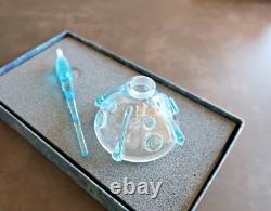 Cristal Saint Louis, encrier Emma cabochon. Estampillé (1993) Coffret / box