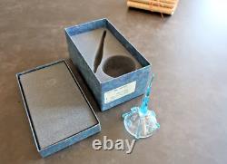 Cristal Saint Louis, encrier Emma cabochon. Estampillé (1993) Coffret / box
