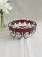 Cristal Saint-louis Grand Vide-poche Cendrier Rouge 17cm Ambassadeur Mauve