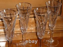 Cristal Saint Louis modèle Cerdagne 7 flûtes à champagne en cristal SUPERBE