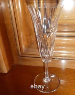 Cristal Saint Louis modèle Cerdagne 7 flûtes à champagne en cristal SUPERBE