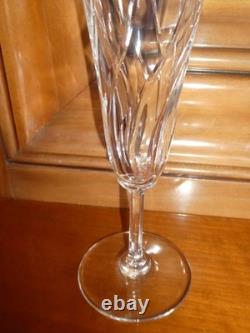 Cristal Saint Louis modèle Cerdagne 7 flûtes à champagne en cristal SUPERBE