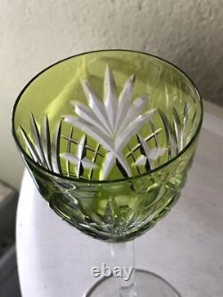 Cristal St Louis 5 Verres Couleur Modèle Chantilly