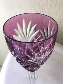 Cristal St Louis 5 Verres Couleur Modèle Chantilly