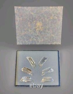 Cristal St Louis 6 Porte Couteaux Modèle Pagode En Coffret (A6) Lot2