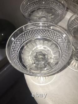 Cristal St Louis 6 Sublimes Coupes A Champagne Cristal Taillé Modèle Trianon