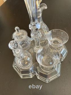 Cristal St Louis Avant 1930 Huile Vinaigre Moutarde Sel Poivre Cristal Ancien