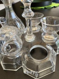 Cristal St Louis Avant 1930 Huile Vinaigre Moutarde Sel Poivre Cristal Ancien