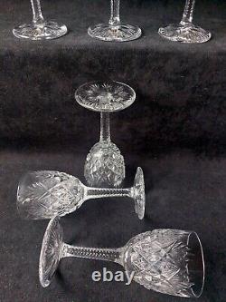 Cristal St Louis Florence 6 Verres A Vin Porto Signé 13cm (A8)